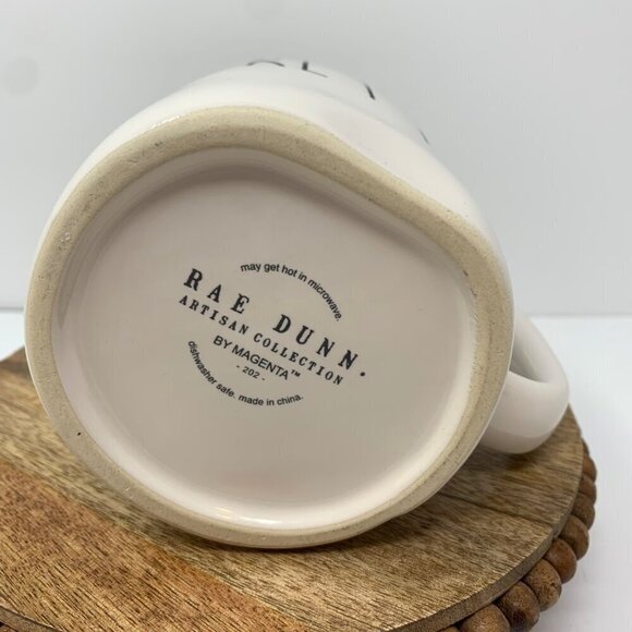 Rae Dunn PRETTY Mug Large Coffee Cup Ceramic Magenta LL Farmhouse Gift 16oz - Picture 5 of 9